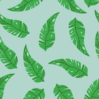 Seamless pattern of tropical leaves. Floral pattern, tropical plant line arts. Design for paper, covers, fabrics, home decoration and other users. vector