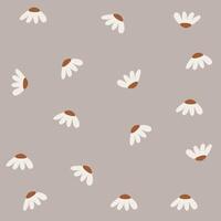 Boho pattern with neutral color. Nature motives, flowers, nursery pattern suitable for kids fabric pattern vector