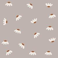 Boho pattern with neutral color. Nature motives, flowers, nursery pattern suitable for kids fabric pattern vector