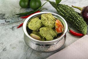 Indian cuisine - Chicken mint tikka photo