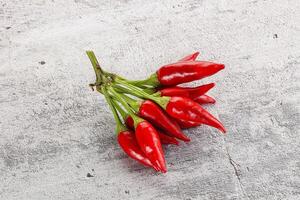 Spicy ripe red fresno pepper photo