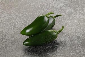 Raw green Mexican jalapeno pepper photo