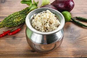 Indian cuisine - jeera rice basmati photo