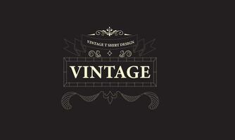 retro vintage t shirt design vector
