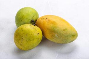 Fresh sweet and juicy mango heap photo