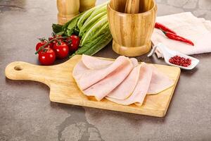 Turkey ham Campana few slices photo