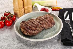 Rib eye steak grilled beef photo