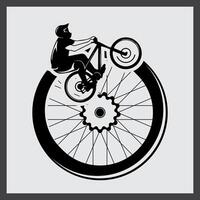 bicicleta logo modelo diseño. detallado bicicleta logo modelo. vector