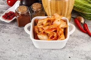 Korean cuisine fermented cabbage kimchi photo