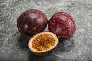 Fresh ripe sweet tropical Maracuya photo