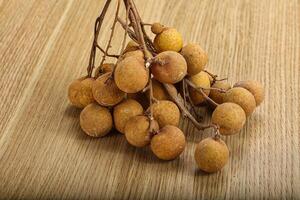 Ripe sweet tropical Longan fruit photo