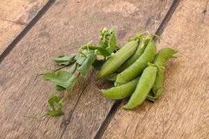 Ripe green pea - organic pant photo