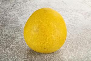 Fresh yellow sweet tropical Pomelo photo