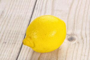 Ripe sour yellow juicy lemon photo
