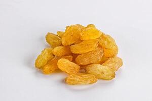 Yellow raisin - dry grape berries photo