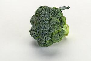 Raw ripe green broccoli cabbage photo