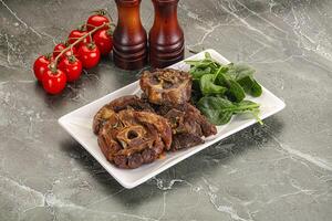 Grilled Lamb neck with spices photo