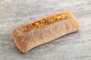 Italian ciabatta bread fresh and crust photo