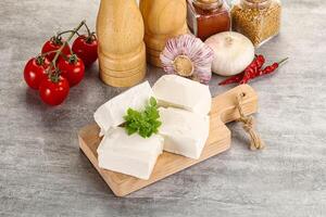 griego tradicional orgánico queso feta queso foto