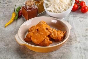 Indian cuisine - chicken butter masala photo