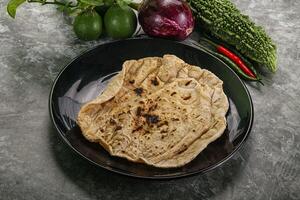 Indian traditional tandori bread - Roti photo