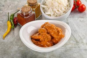 Indian cuisine - chicken butter masala photo