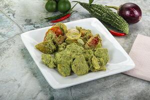 Indian cuisine - Chicken mint tikka photo