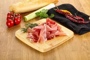 Spanish cuisine pork meat Jamon photo