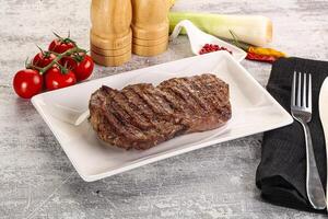 Rib eye steak grilled beef photo