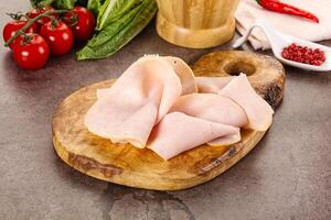 Turkey ham Campana few slices photo