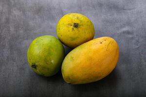 Fresh sweet and juicy mango heap photo