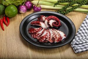 jamanés cocina - sashimi con pulpo foto