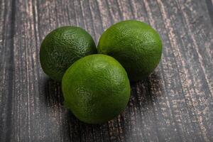 Green sour tropical Lime fruit photo