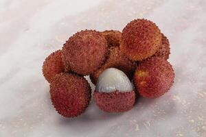 Sweet tasty tropical fruit Lychee photo