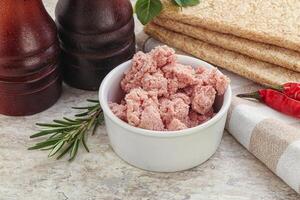 Natural gurmet liver pate spread photo