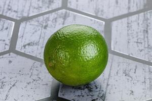 Natural irganic sour ripe lime photo