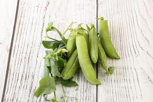 Ripe green pea - organic pant photo