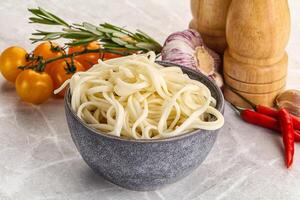 Traditiona Asian cuisine - Udon noodle photo