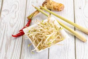 Asian cuisine Mash bean sprout photo