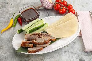 Chinese cuisine - roasted duck breast photo