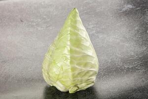 Cone sweetheart ripe green cabbage photo