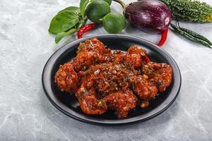 Chinese cuisine - Chicken manchurian gravy photo