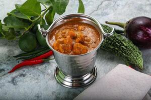 Indian cuisine - Masala with prawn photo