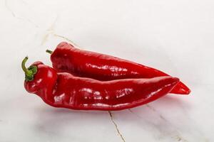 Red sweet Ramiro organic pepper photo