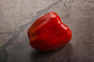 Red ripe Bulgarian bell pepper photo