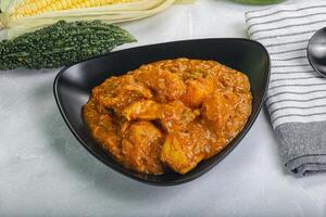 Indian cuisine - Kadai chicken masala photo