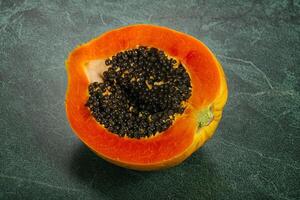 Tropical exotic sweet fruit - Papaya photo