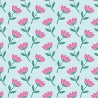 Vintage seamless floral pattern. A background of bright colors on a green background. Graphics for printing on surfaces and web design. vector