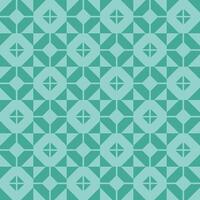 Green Flat Geometric Seamless Pattern vector