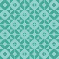 Green Flat Geometric Seamless Pattern vector